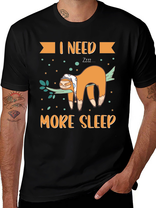 I Need More Sleep Sloth T-Shirt - Relaxed Fit