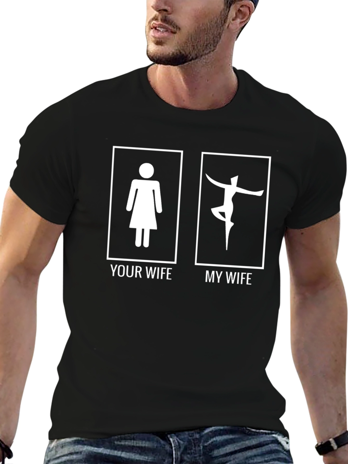 Humorous Your Wife/My Wife Graphic Tee