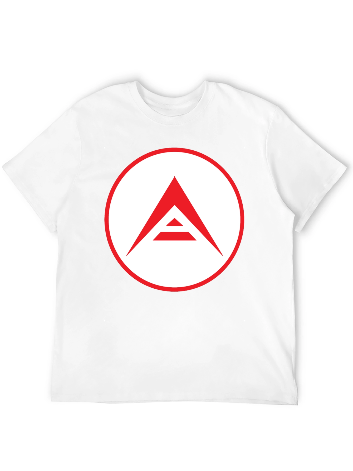 Mens Black T-Shirt with Geometric Logo