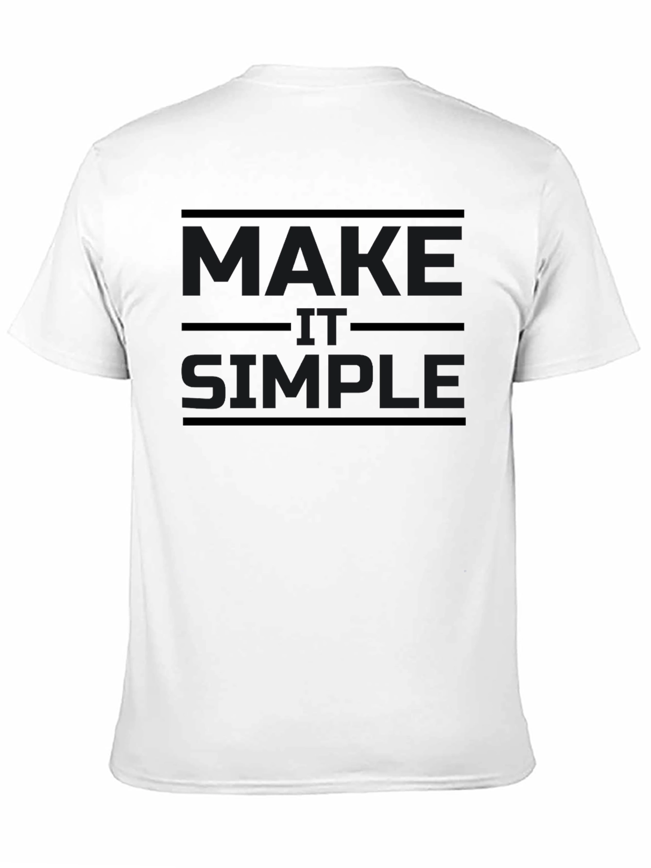 Make It Simple Black T-Shirt