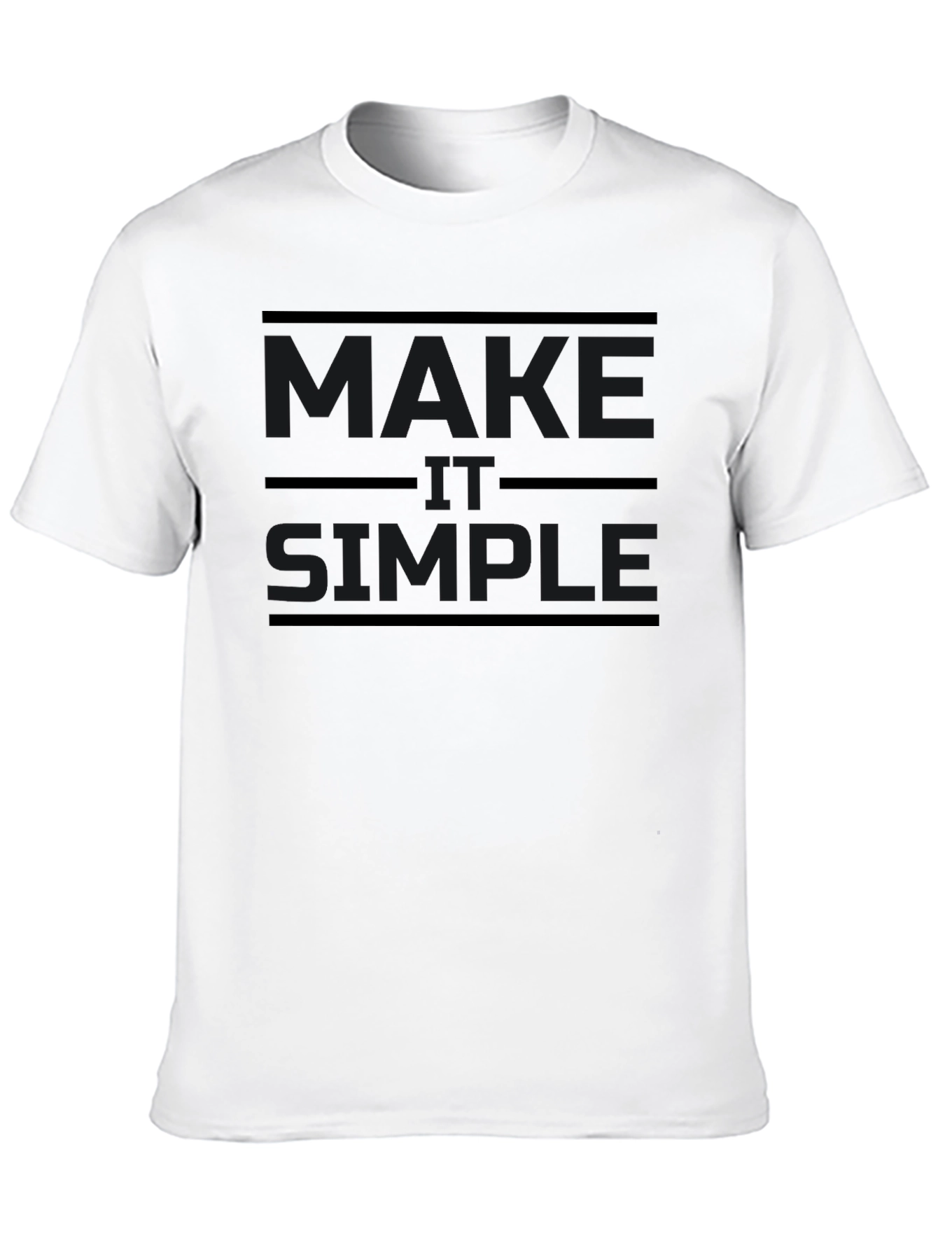 Make It Simple Black T-Shirt