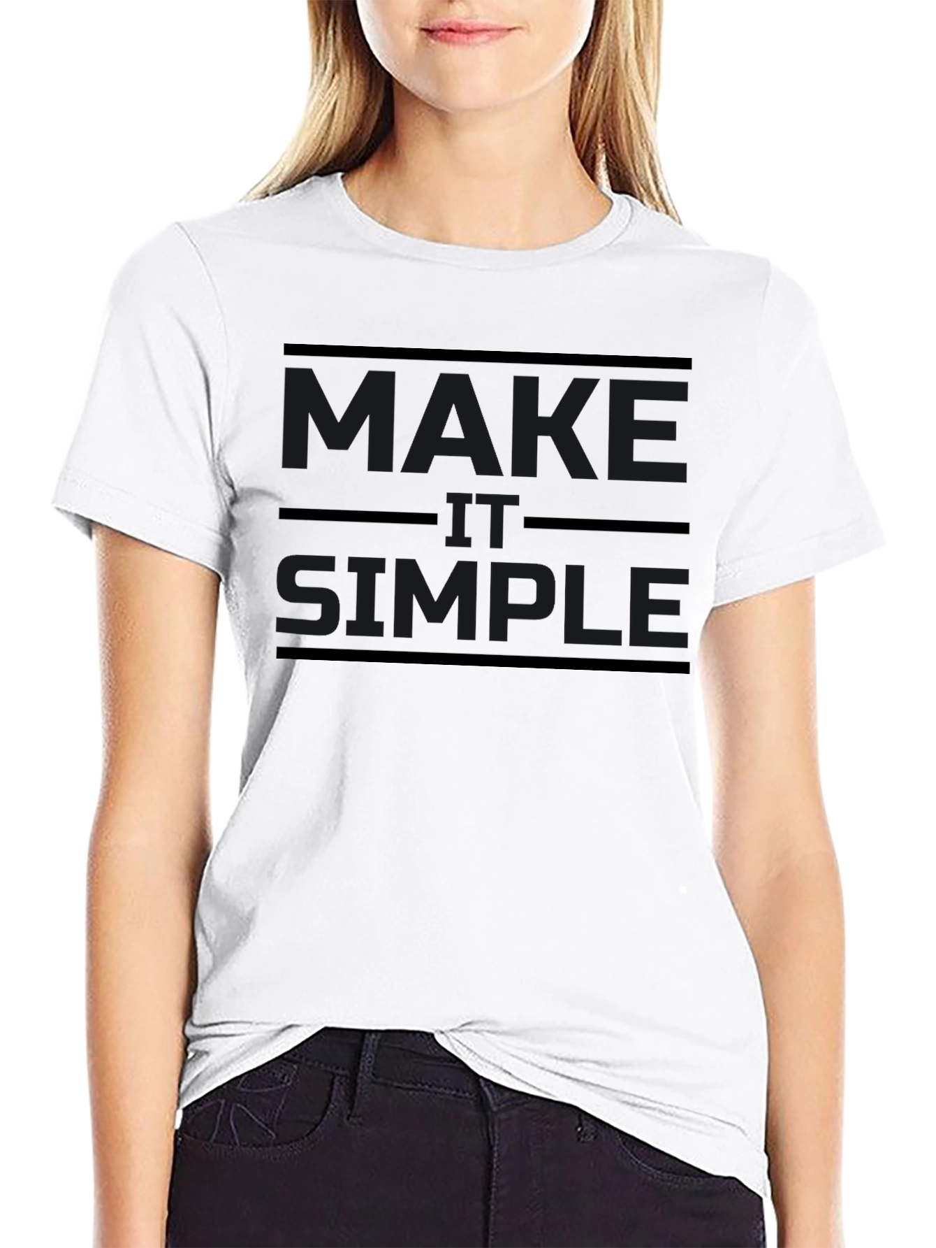 Make It Simple Black T-Shirt