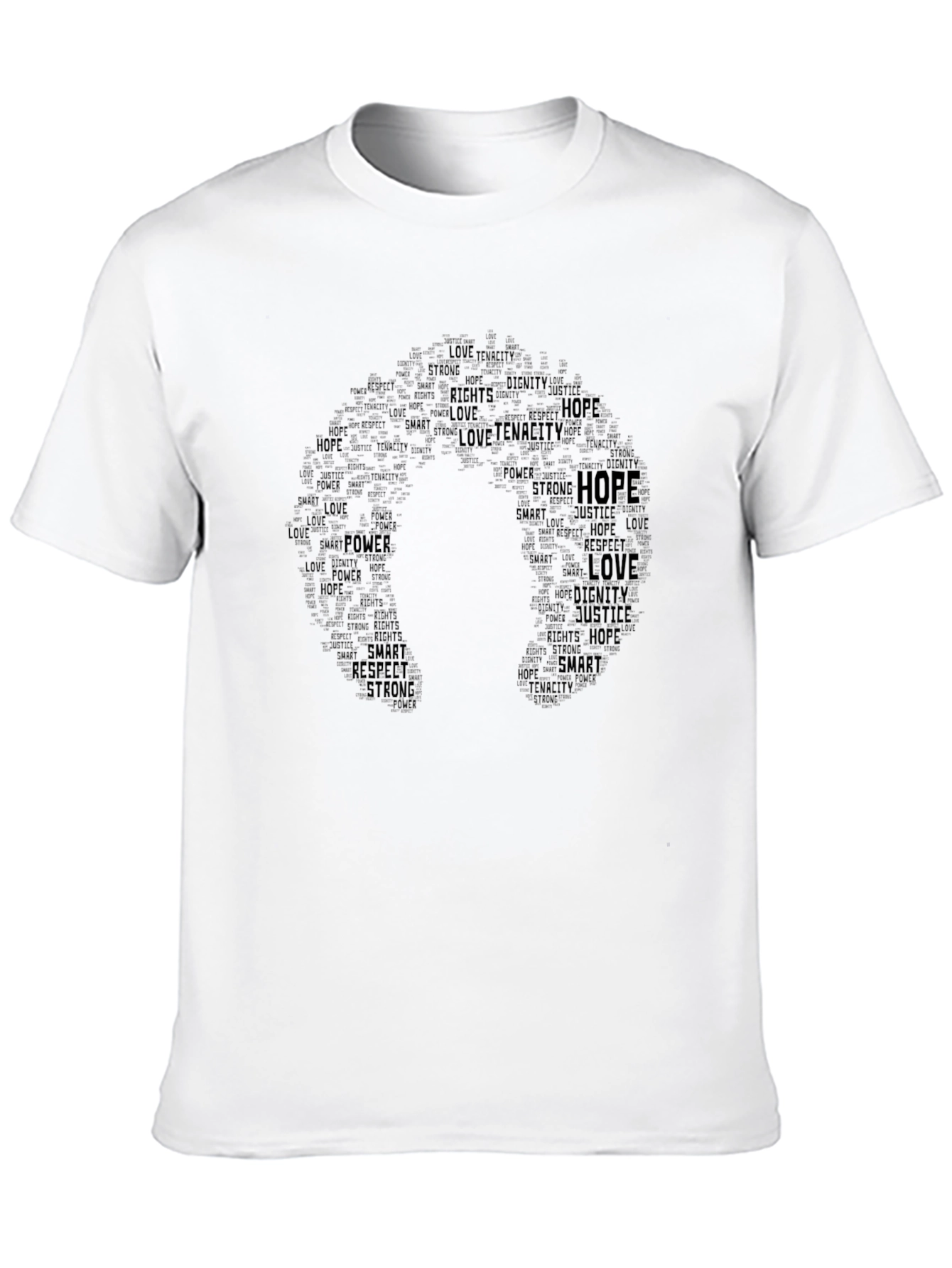 Inspirational Word Art Silhouette T-Shirt