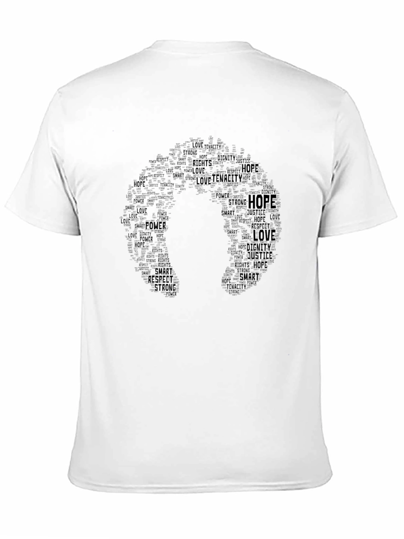 Inspirational Word Art Silhouette T-Shirt