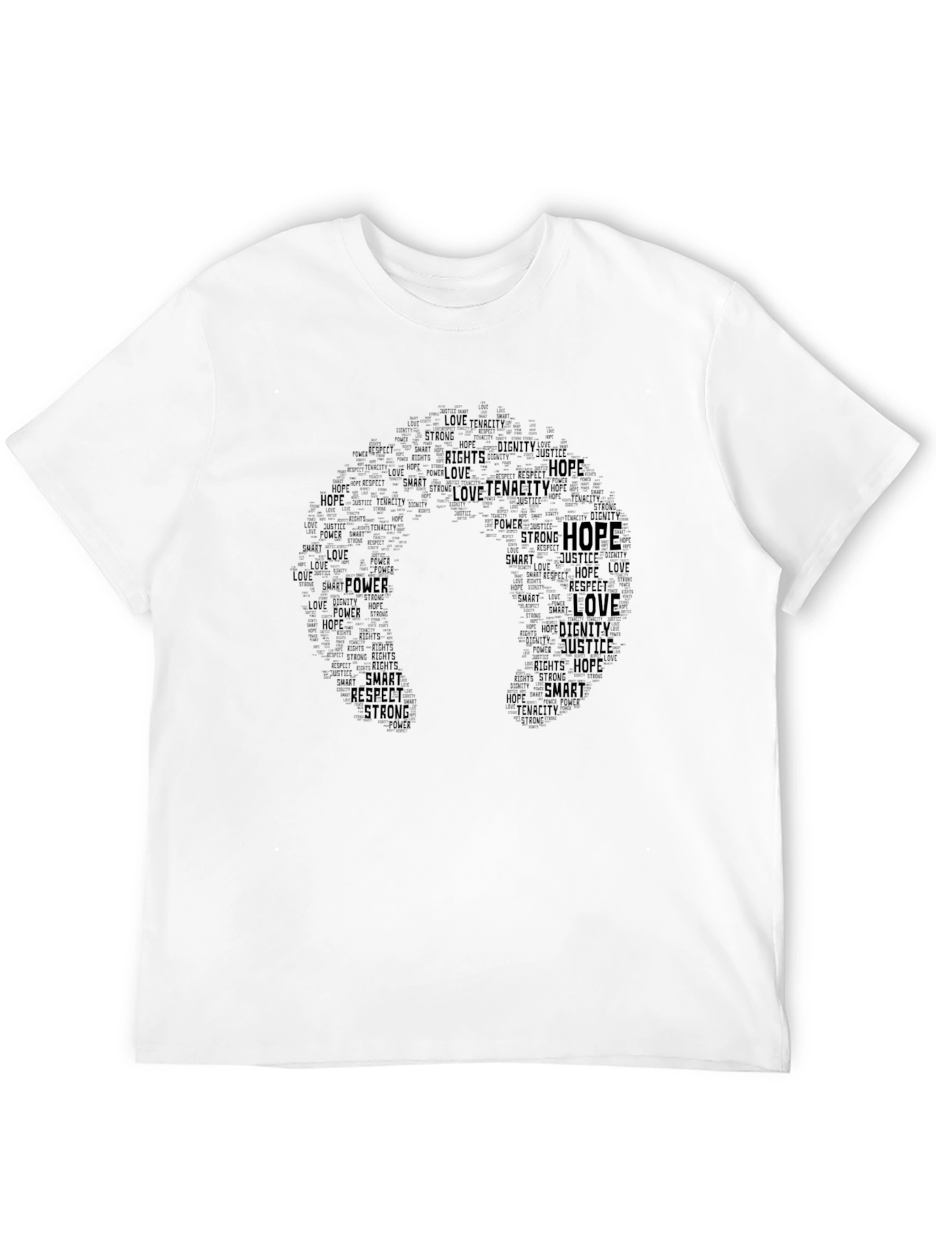 Inspirational Word Art Silhouette T-Shirt