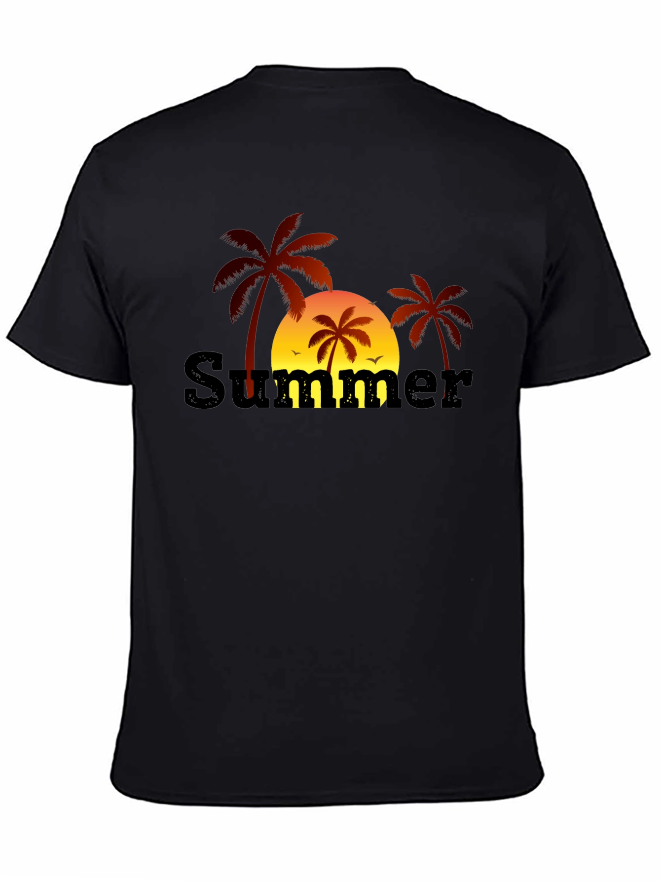 Summer Palm Tree Graphic T-Shirt