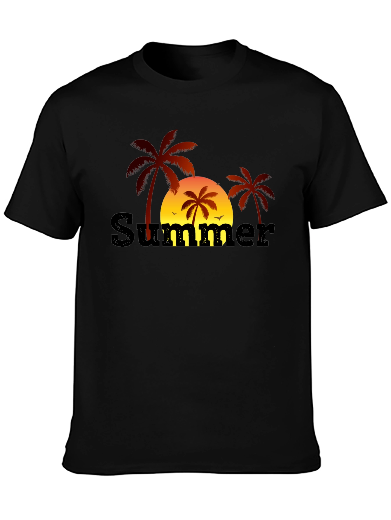 Summer Palm Tree Graphic T-Shirt