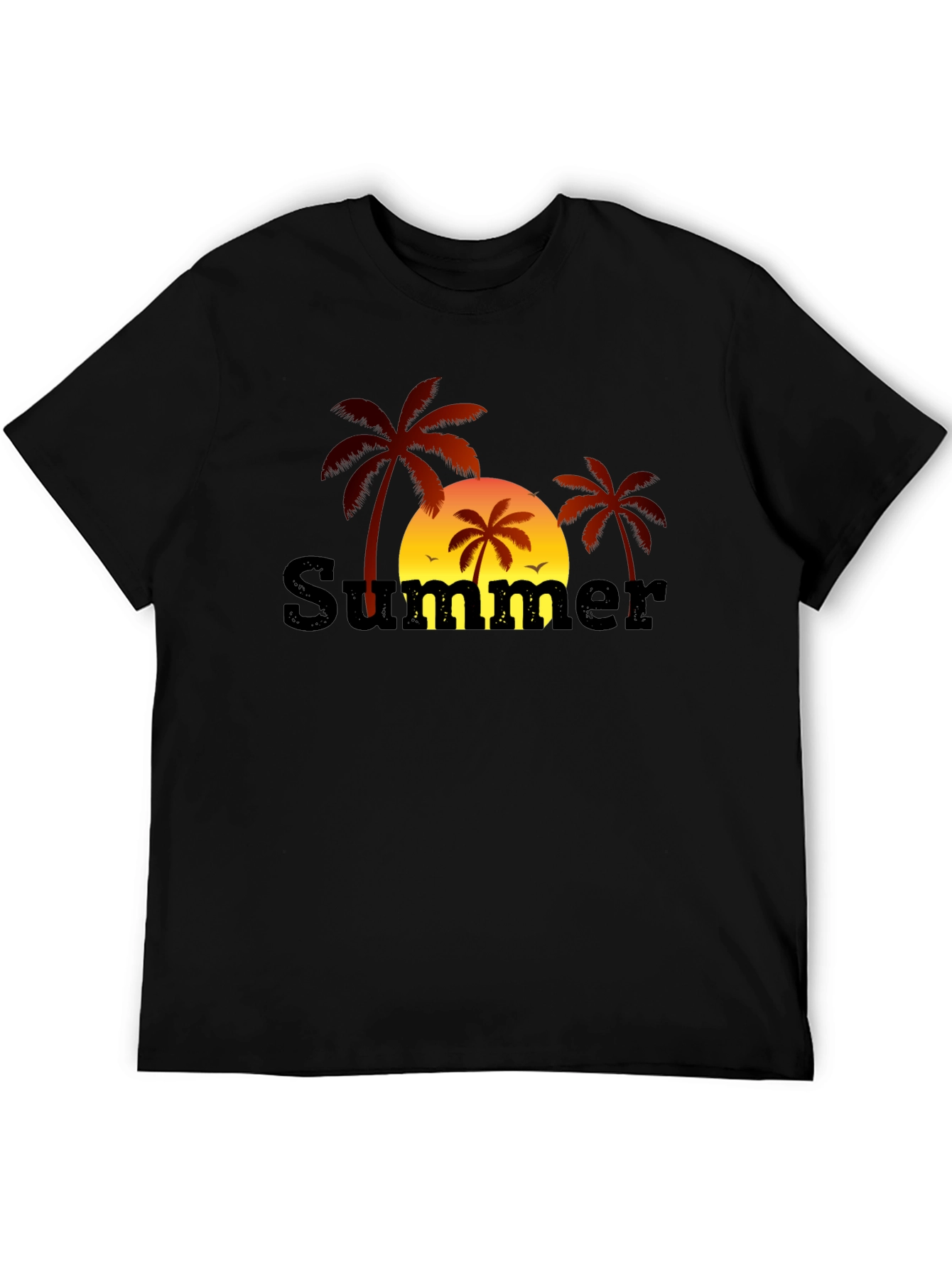 Summer Palm Tree Graphic T-Shirt