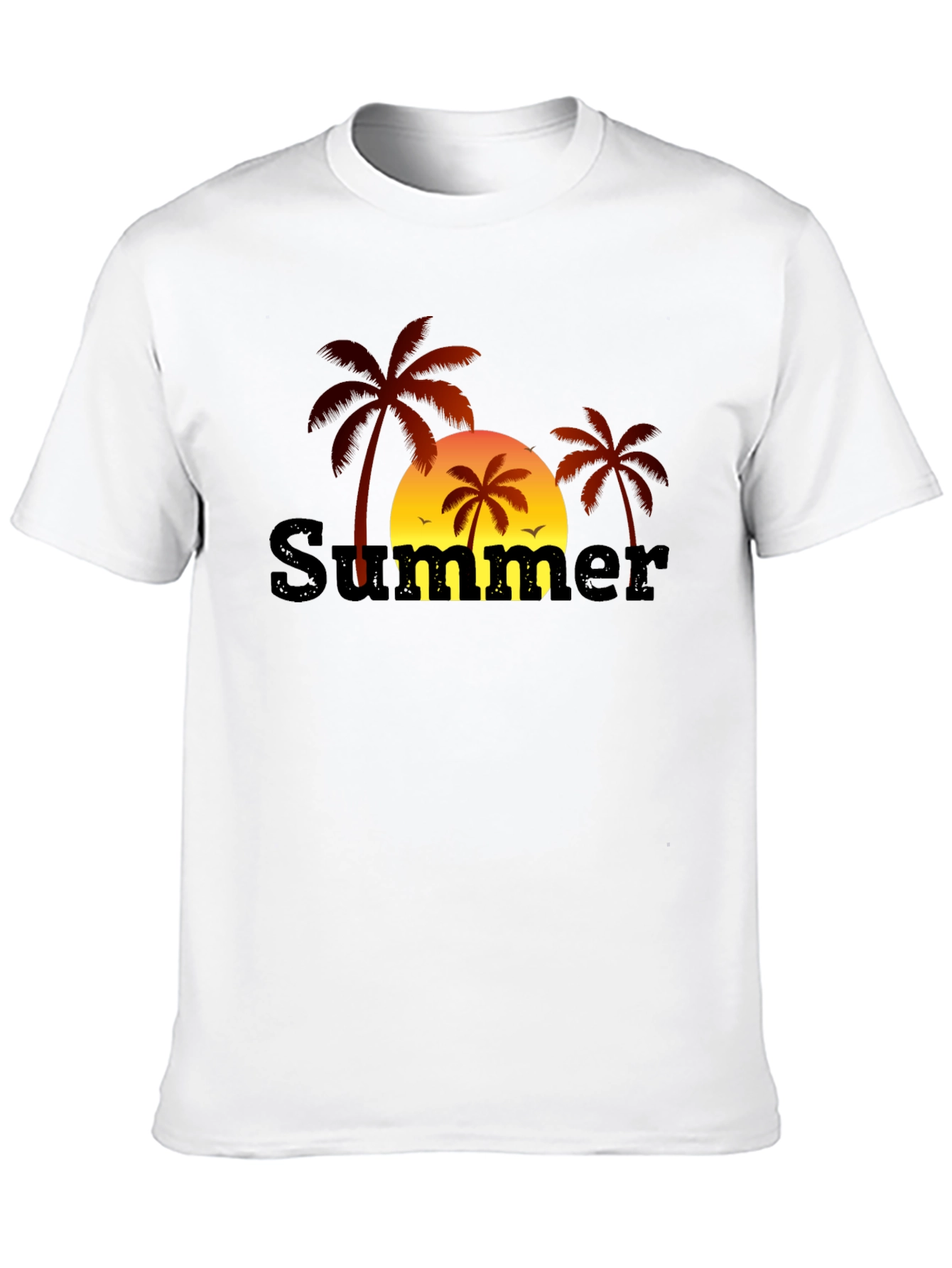 Summer Palm Tree Graphic T-Shirt