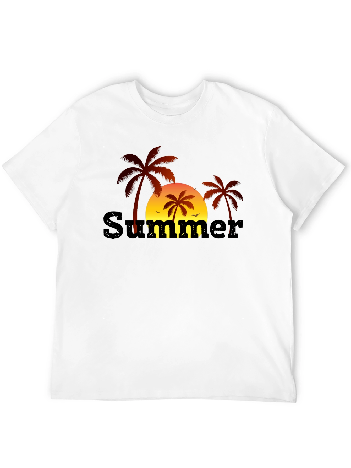 Summer Palm Tree Graphic T-Shirt