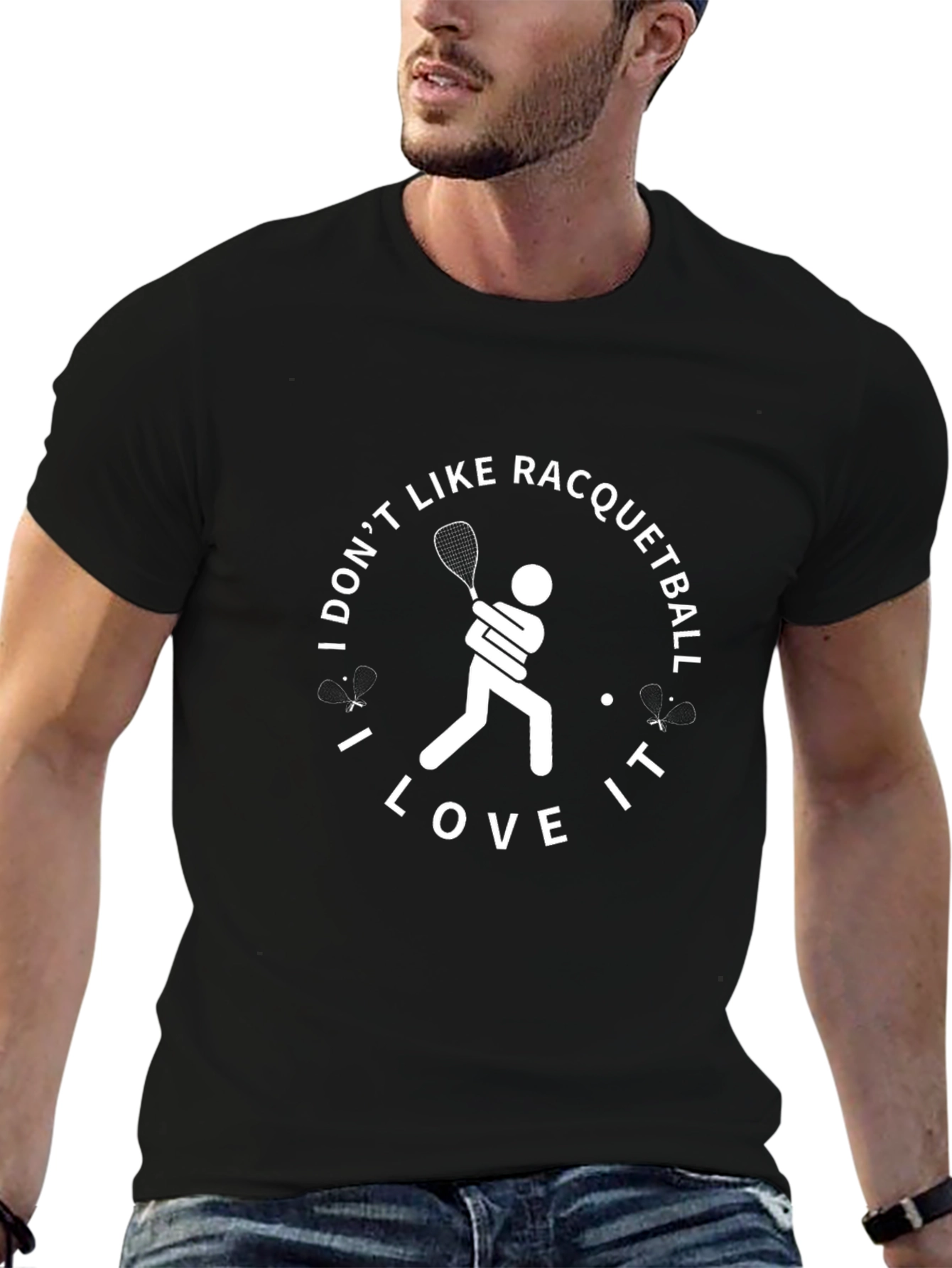 Racquetball Lover T-Shirt - Sporty Graphic Tee