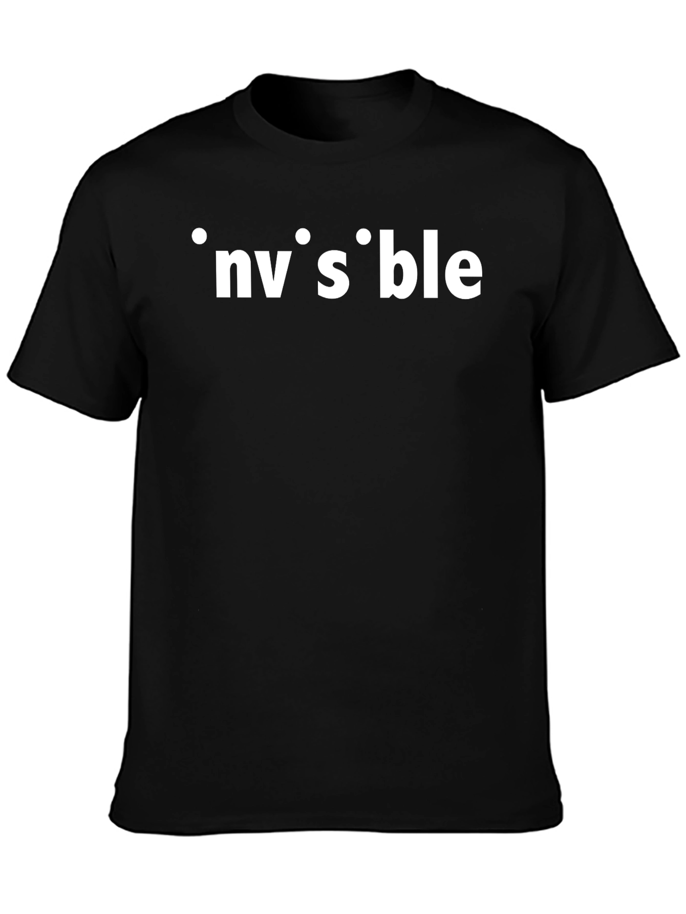 Invisible Pun Black T-Shirt