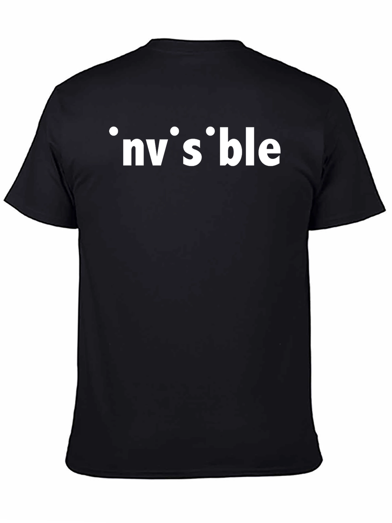 Invisible Pun Black T-Shirt