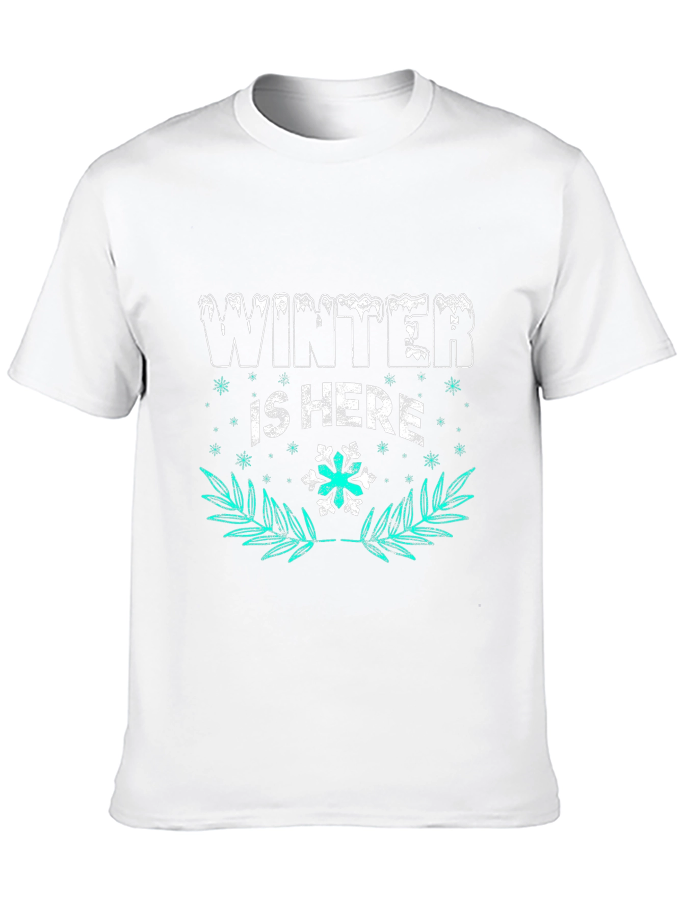 Winter Is Here Graphic Tee - Black