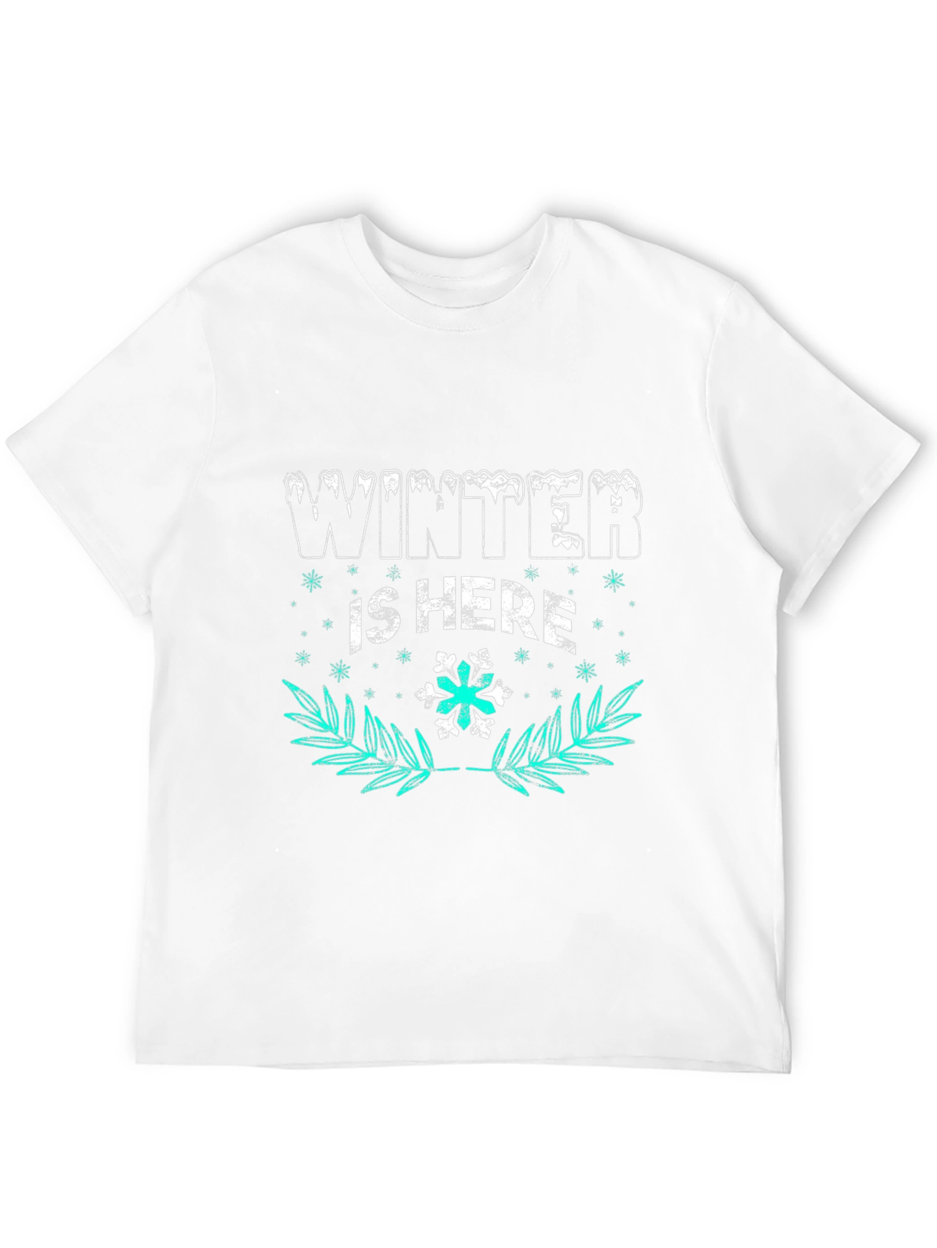 Winter Is Here Graphic Tee - Black