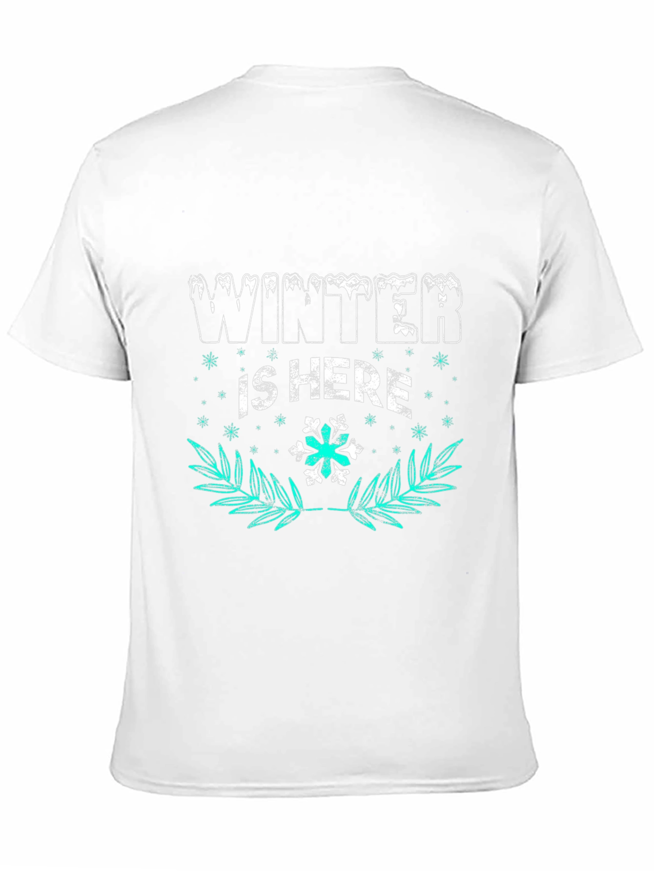 Winter Is Here Graphic Tee - Black