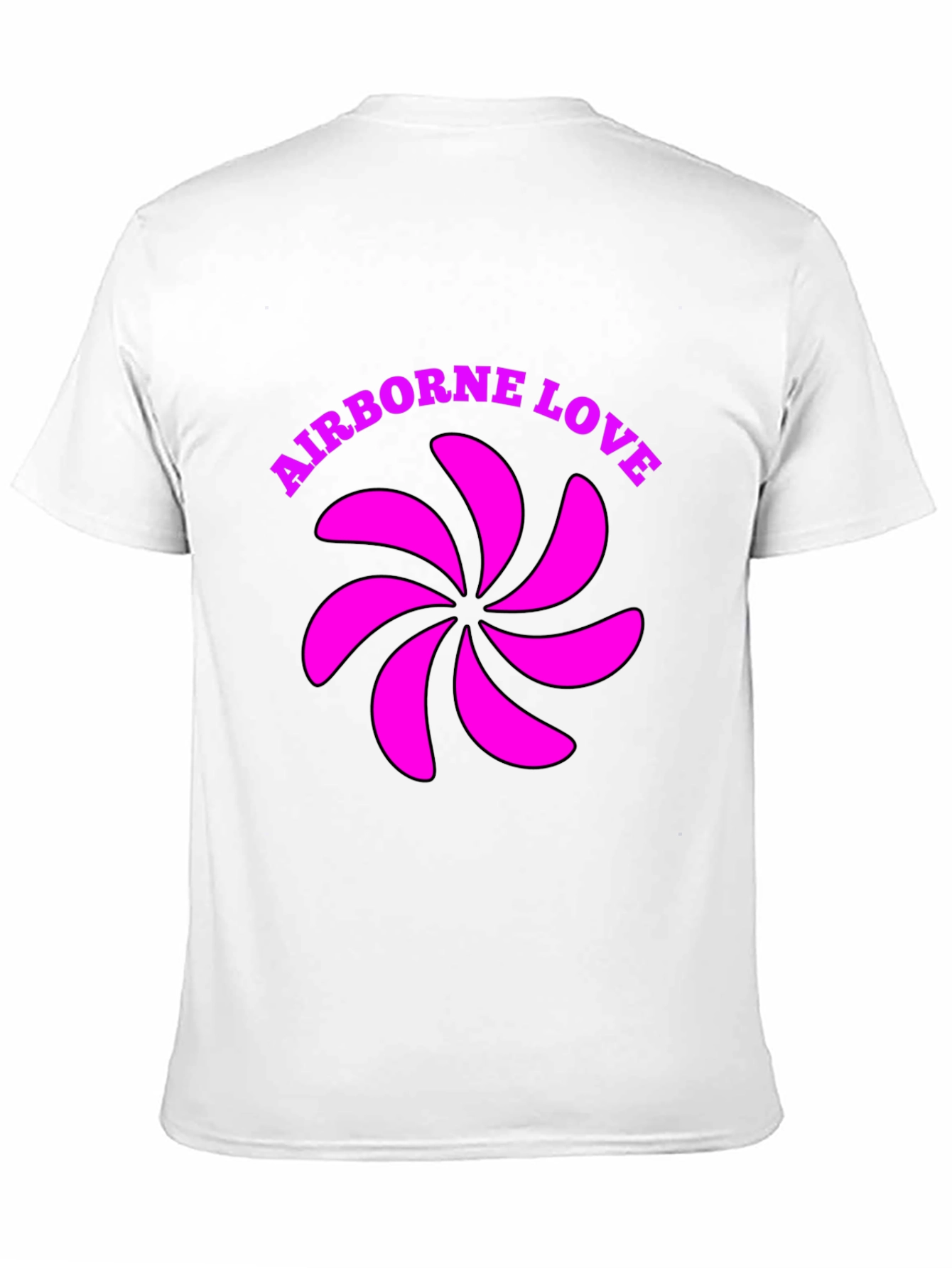 Airborne Love Graphic T-Shirt - Black