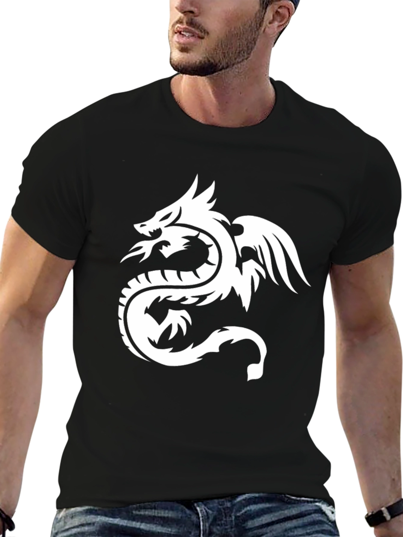 Dragon Graphic T-Shirt - Stylish Mens Tee