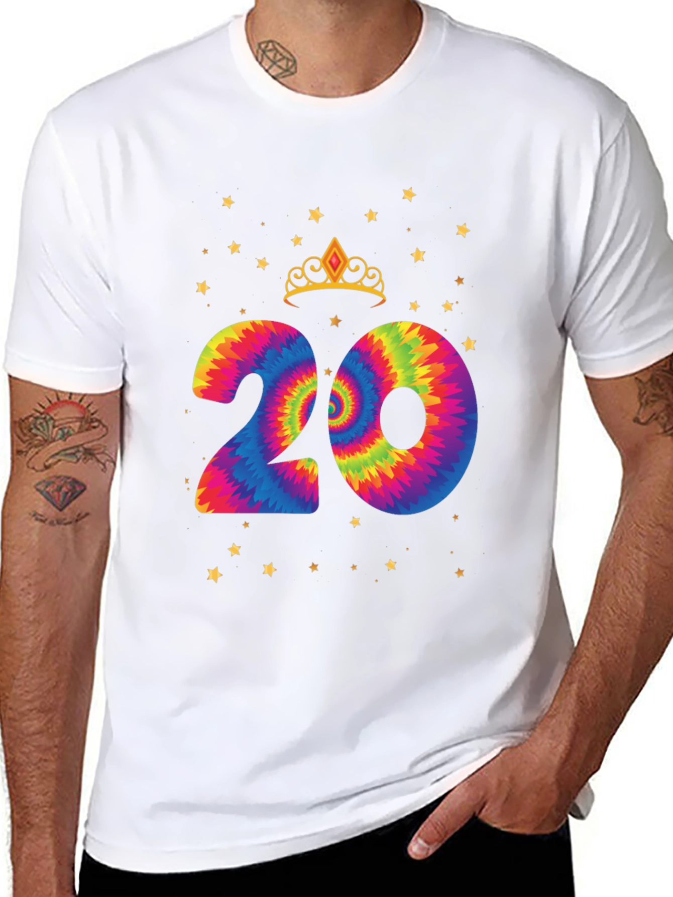 Tie Dye 20th Birthday T-Shirt