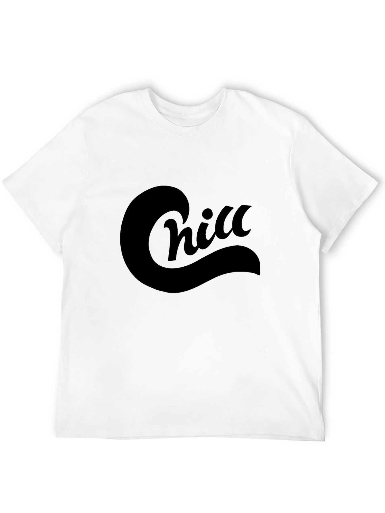 Chill Graphic Tee - Relaxed Fit Black T-Shirt