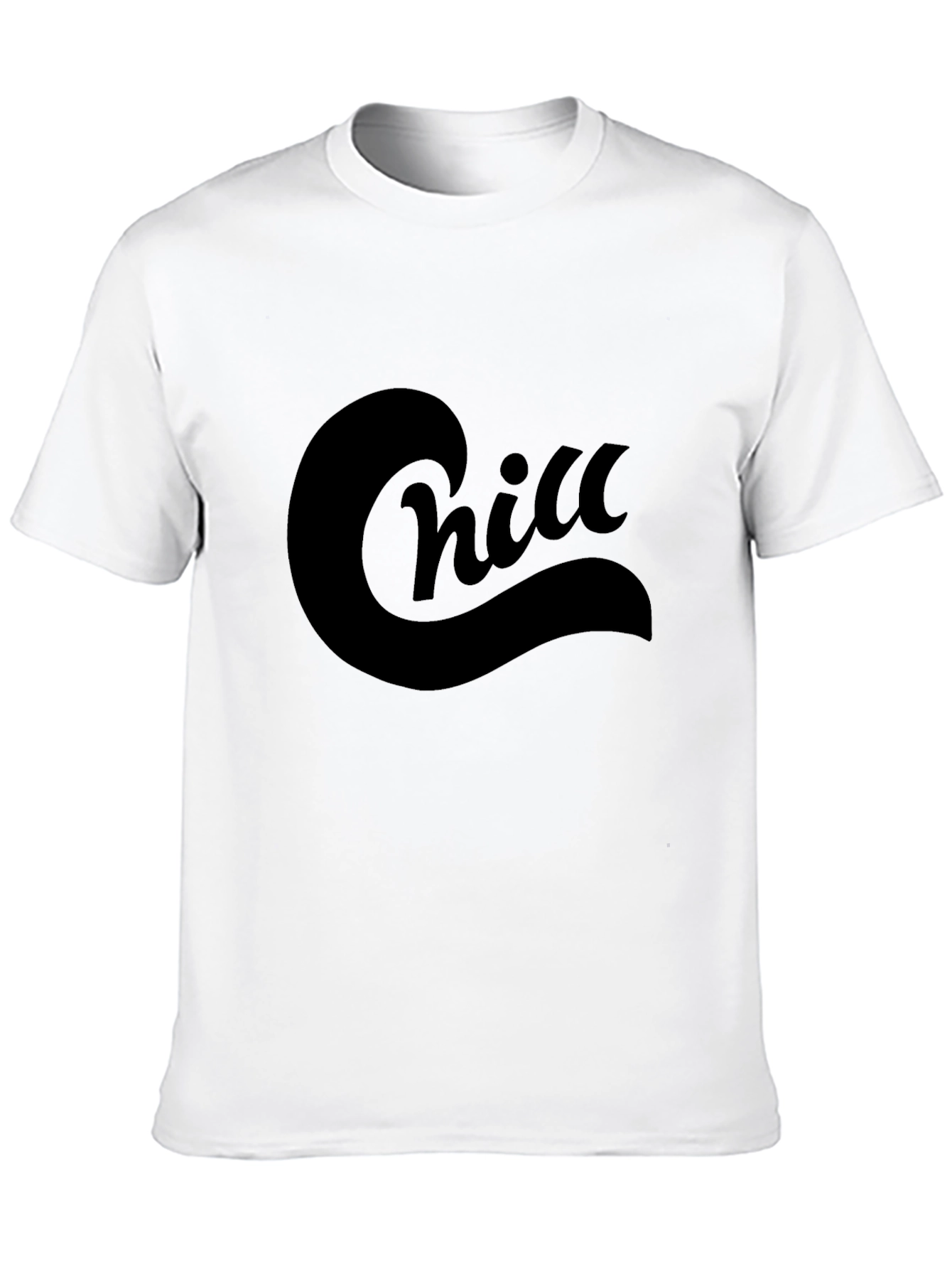 Chill Graphic Tee - Relaxed Fit Black T-Shirt
