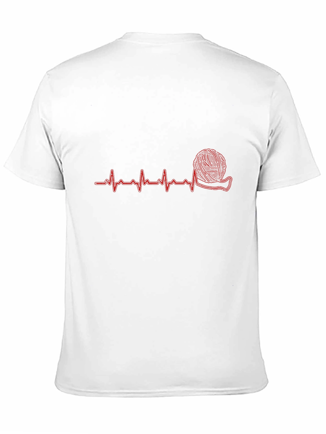 Knitting Heartbeat T-Shirt - Perfect for Yarn Lovers!