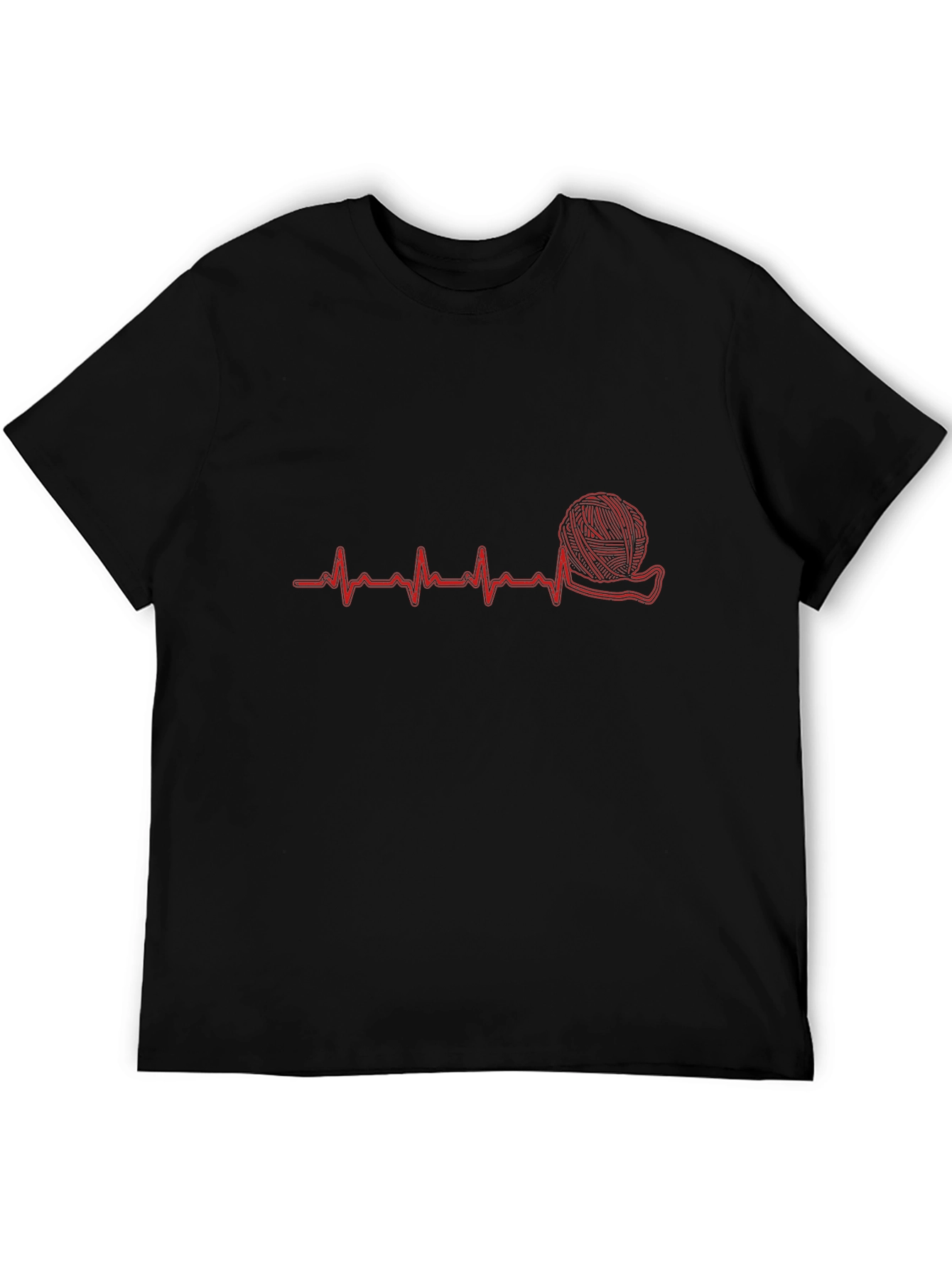 Knitting Heartbeat T-Shirt - Perfect for Yarn Lovers!