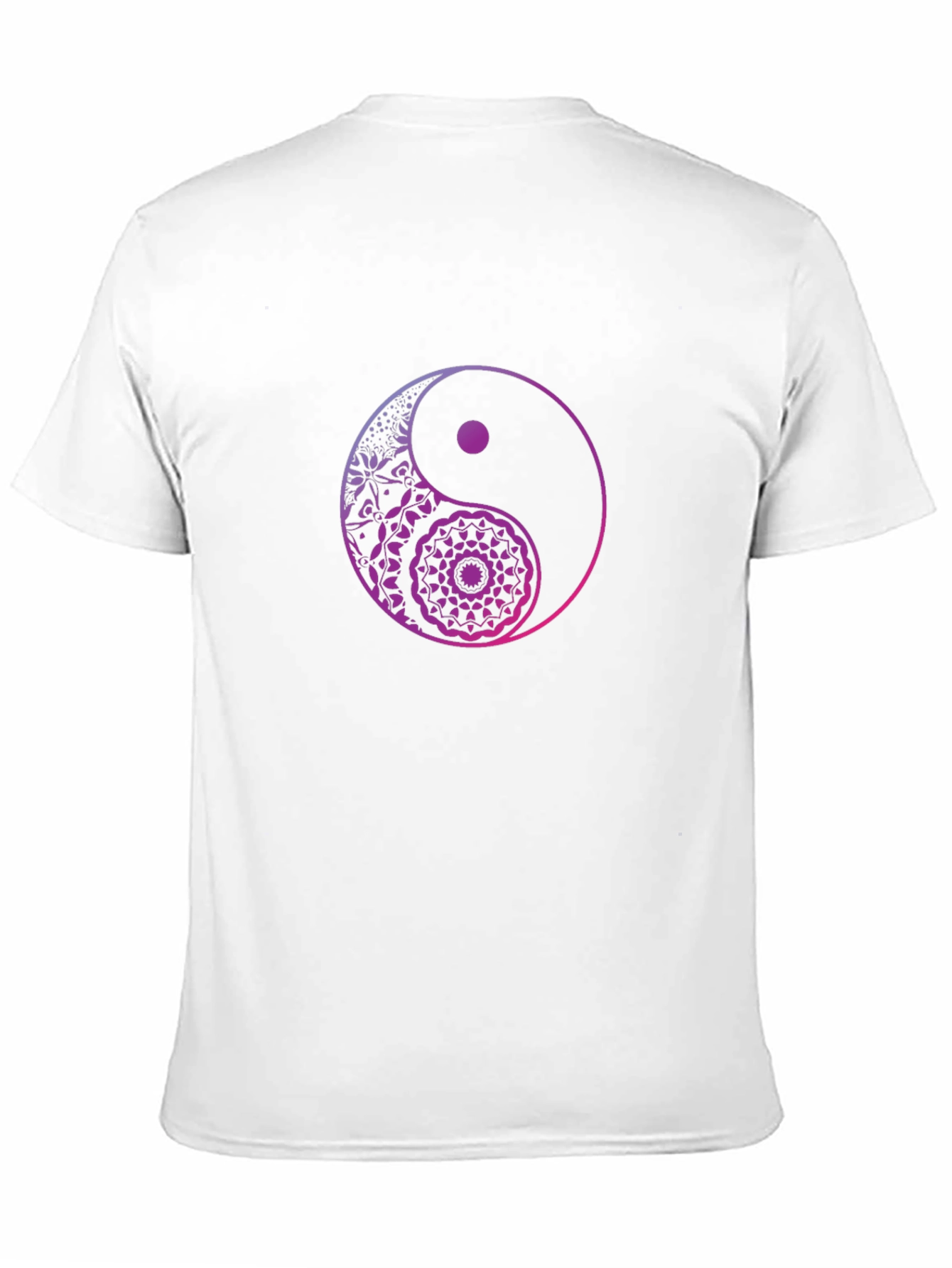 Yin Yang Mandala Graphic Tee - Black