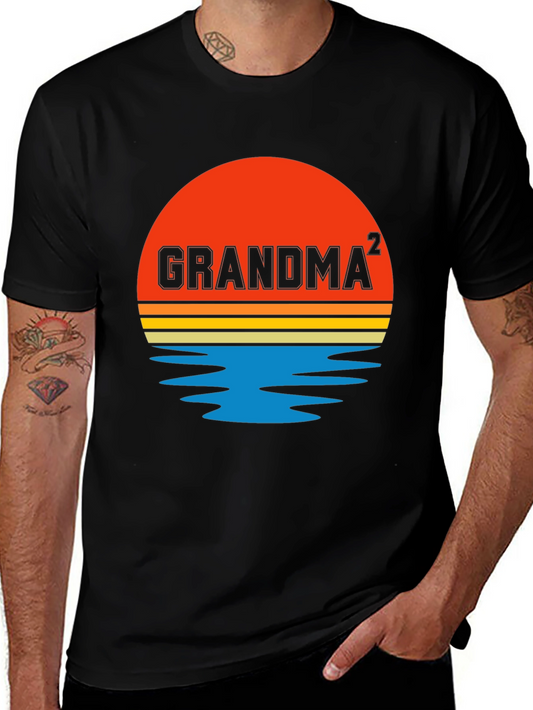 Grandma Squared Sunset Graphic T-Shirt