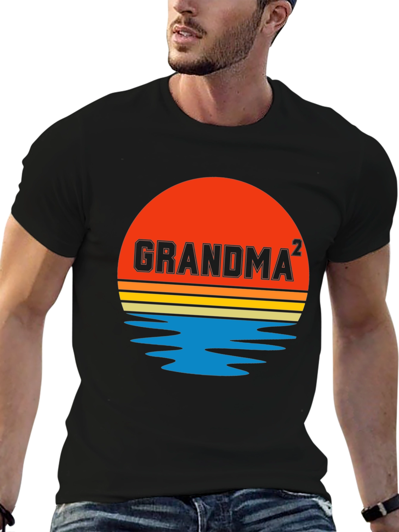 Grandma Squared Sunset Graphic T-Shirt