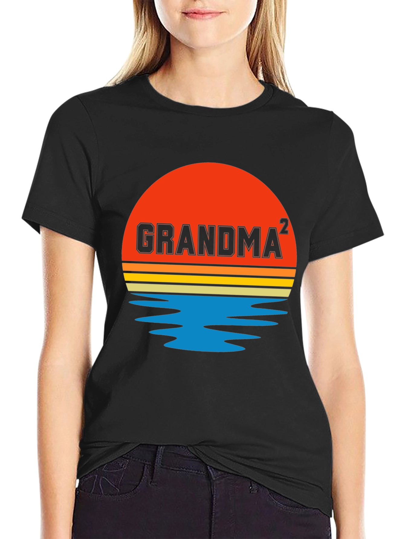 Grandma Squared Sunset Graphic T-Shirt