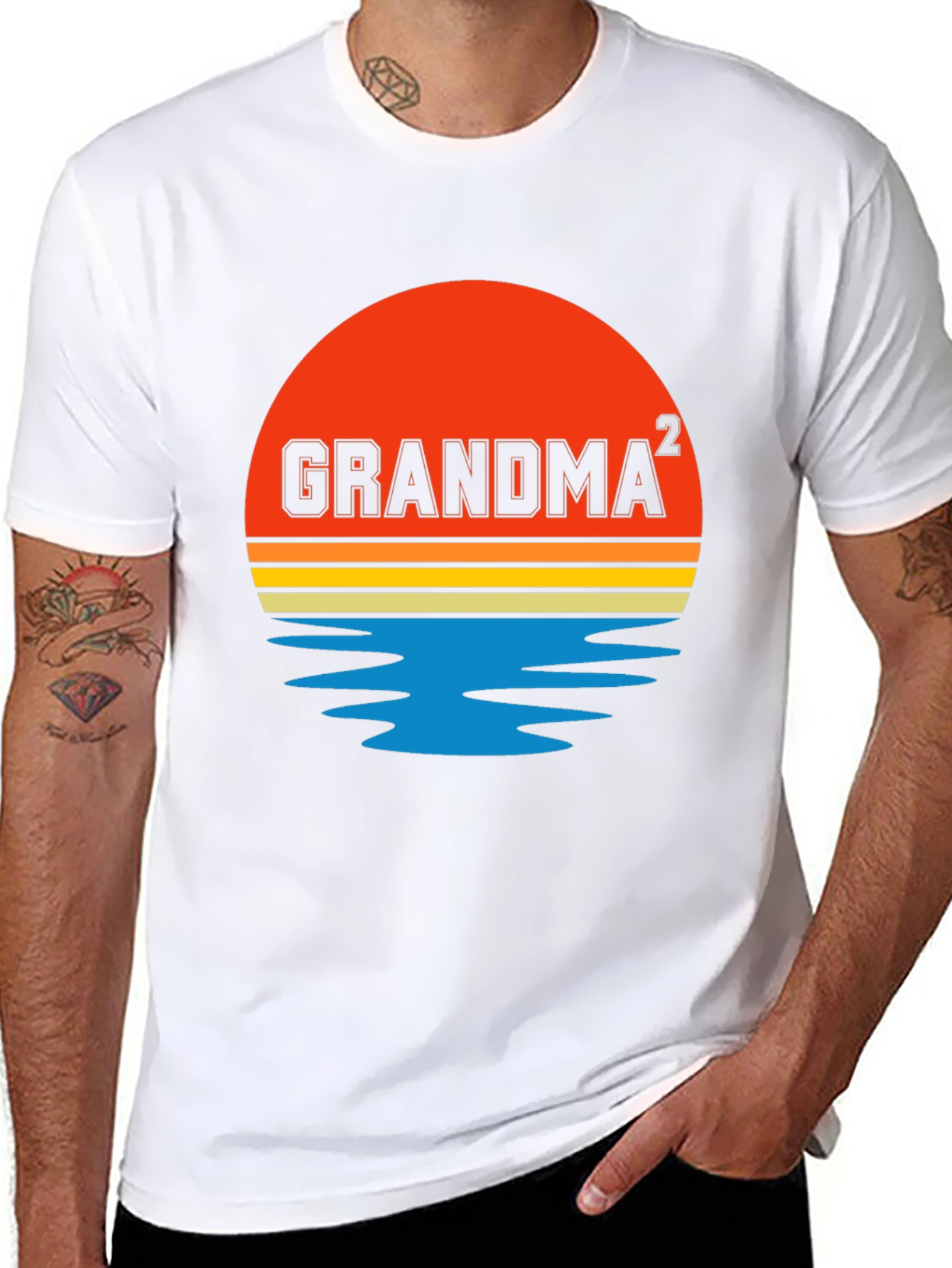 Grandma Squared Sunset Graphic T-Shirt