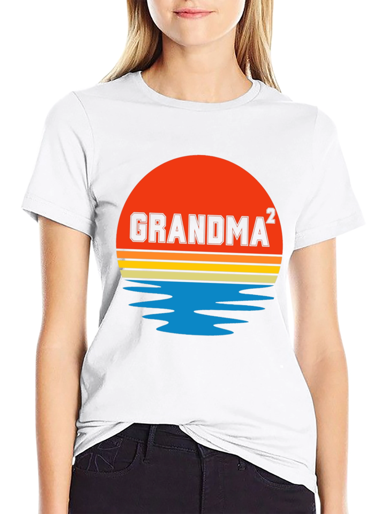 Grandma Squared Sunset Graphic T-Shirt