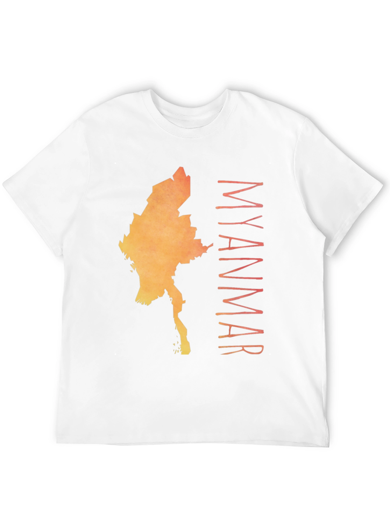 Myanmar Map Graphic T-Shirt