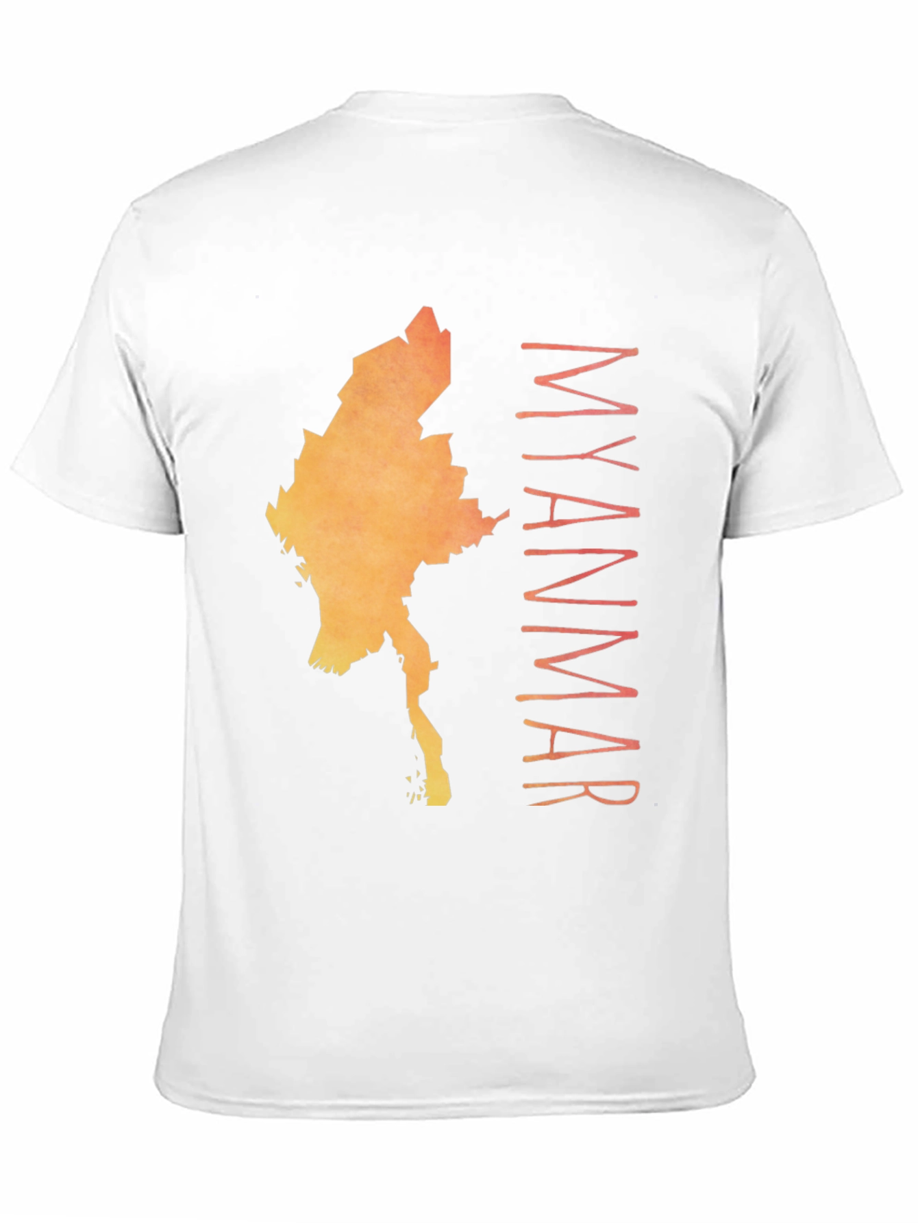 Myanmar Map Graphic T-Shirt