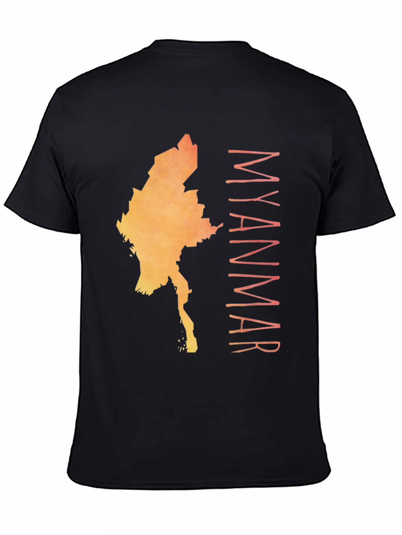 Myanmar Map Graphic T-Shirt