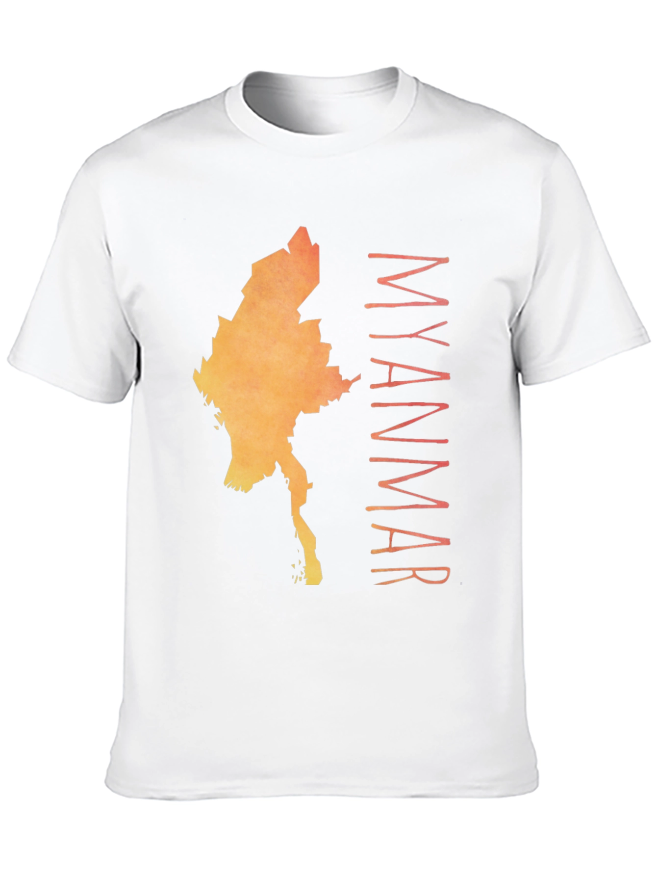 Myanmar Map Graphic T-Shirt