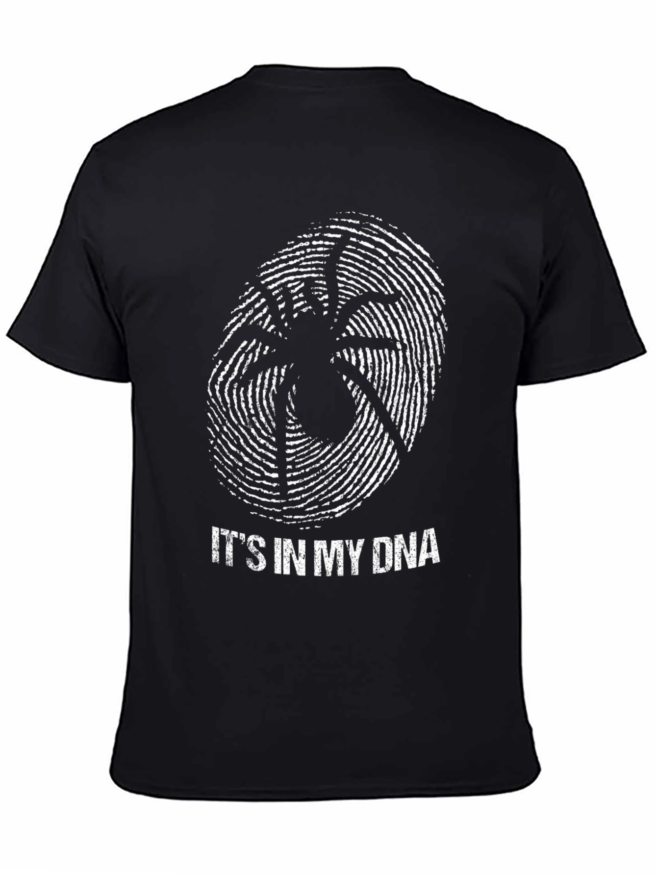 Spider DNA Graphic Tee - Black Novelty T-Shirt