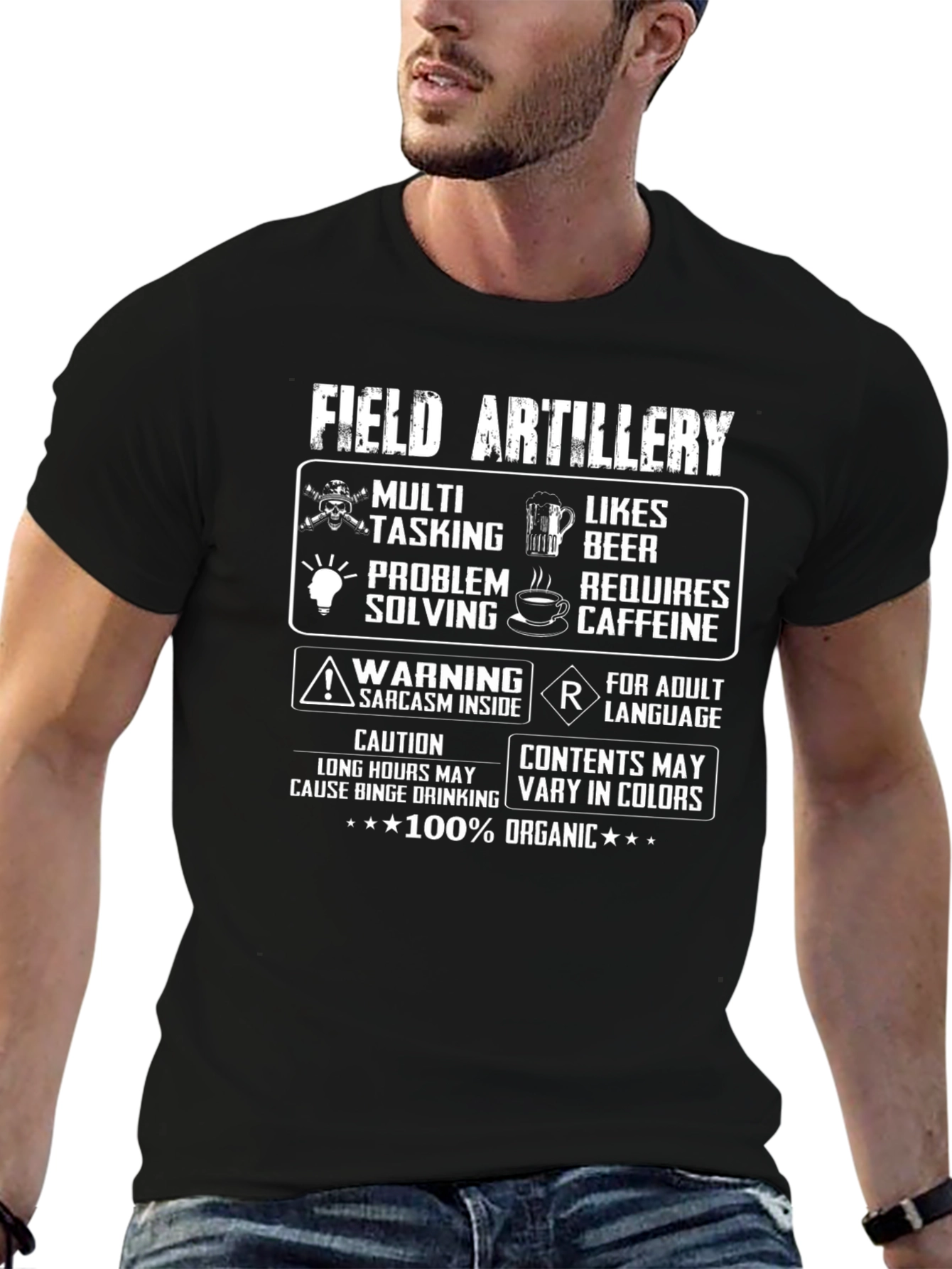 Field Artillery Organic Cotton Graphic T-Shirt