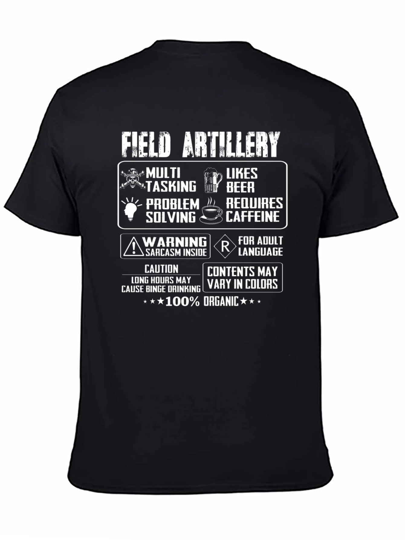 Field Artillery Organic Cotton Graphic T-Shirt