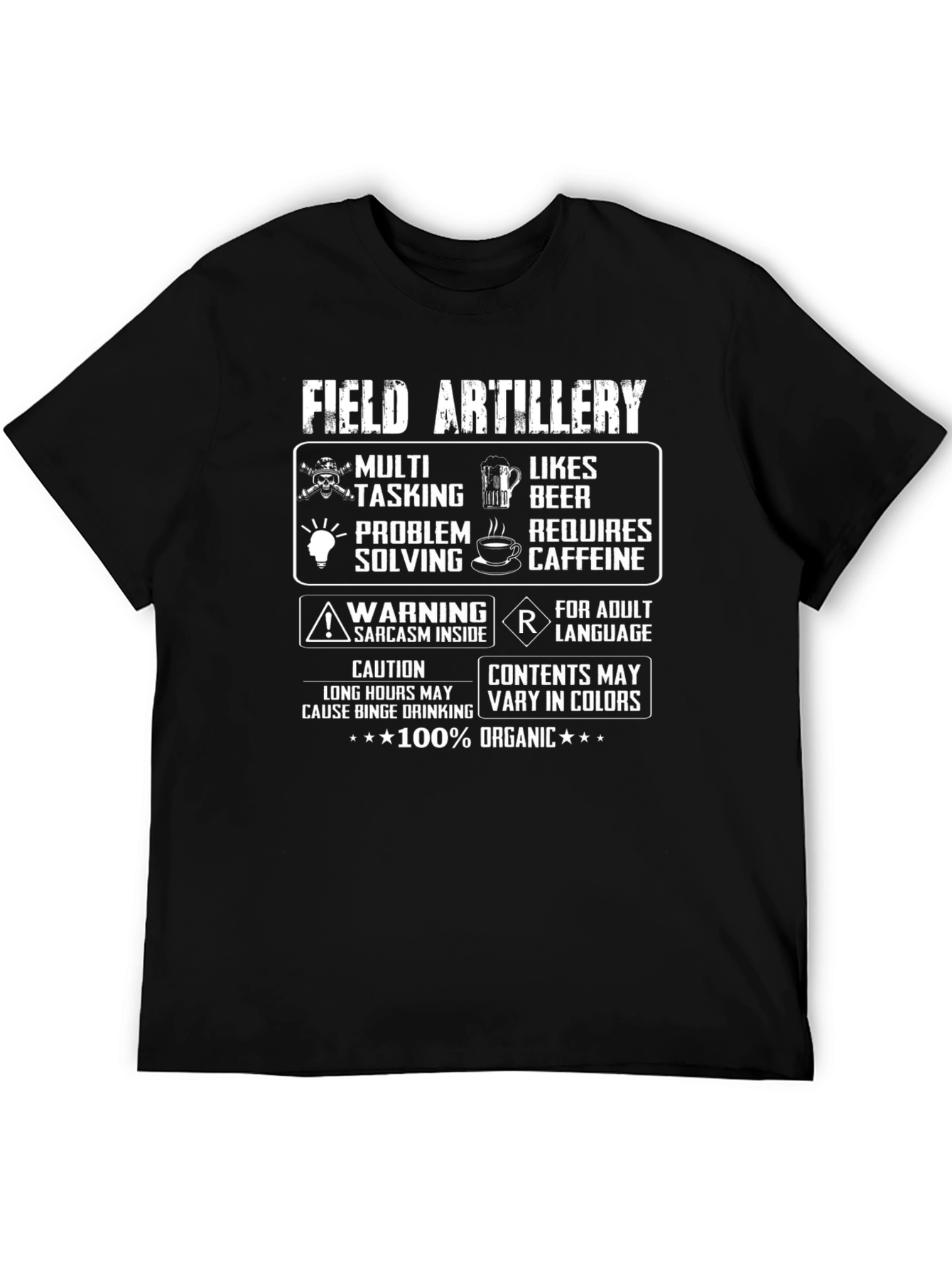 Field Artillery Organic Cotton Graphic T-Shirt