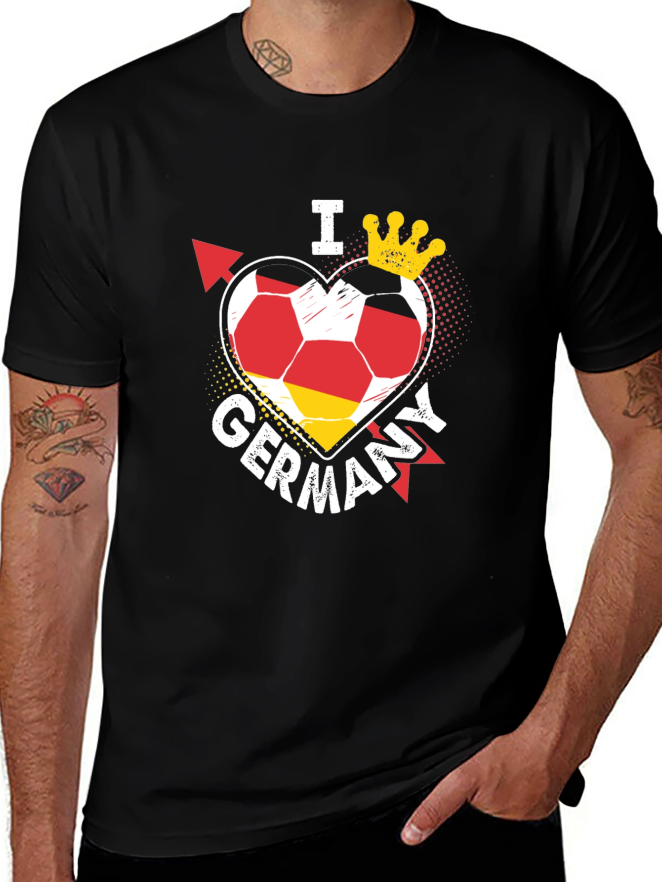 I Love Germany Soccer T-Shirt