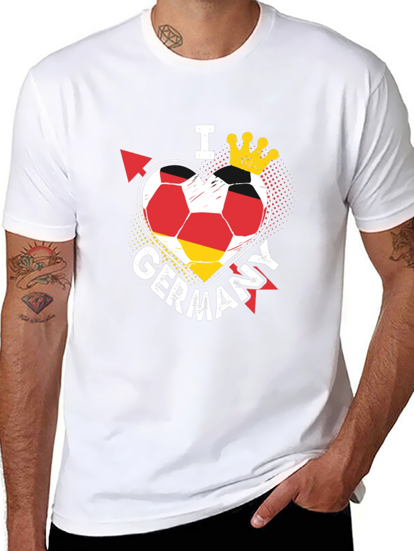 I Love Germany Soccer T-Shirt