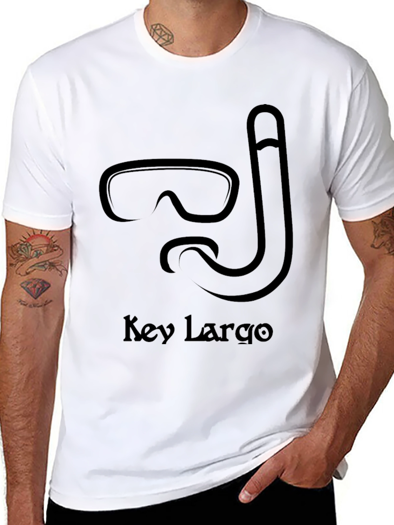 Key Largo Snorkel T-Shirt - Black