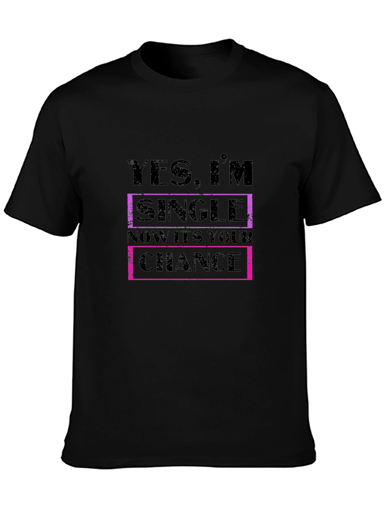 Single & Ready T-Shirt - Black Novelty Tee