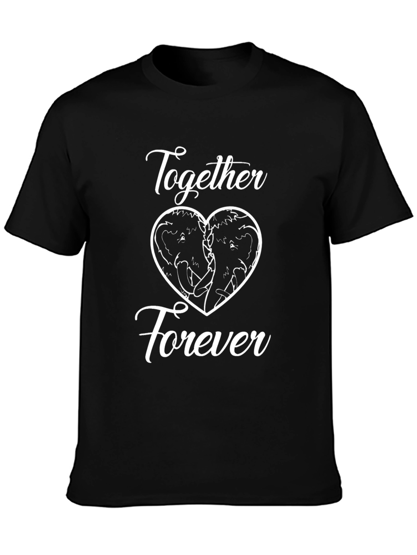 Together Forever Elephant Heart Graphic Tee