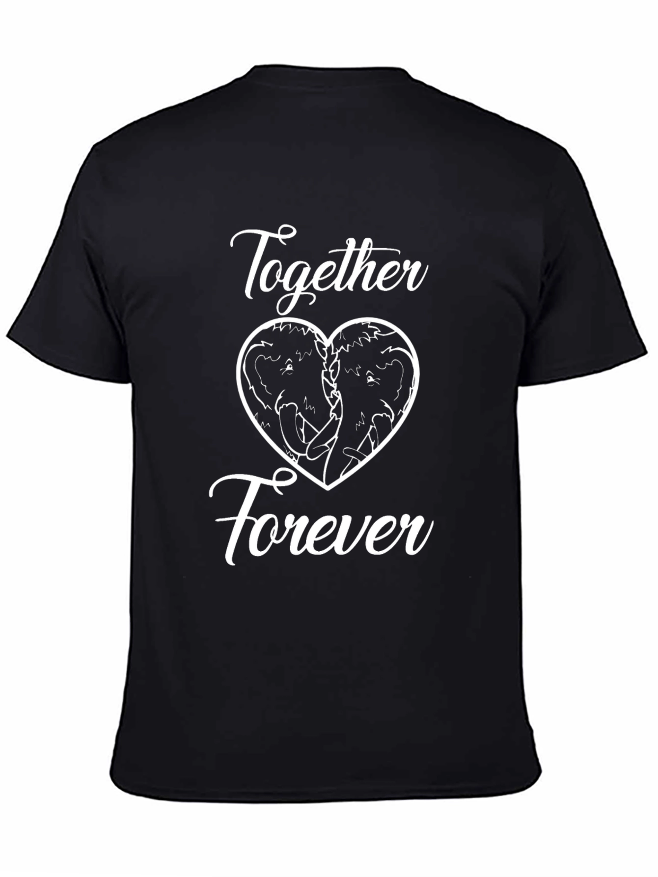 Together Forever Elephant Heart Graphic Tee