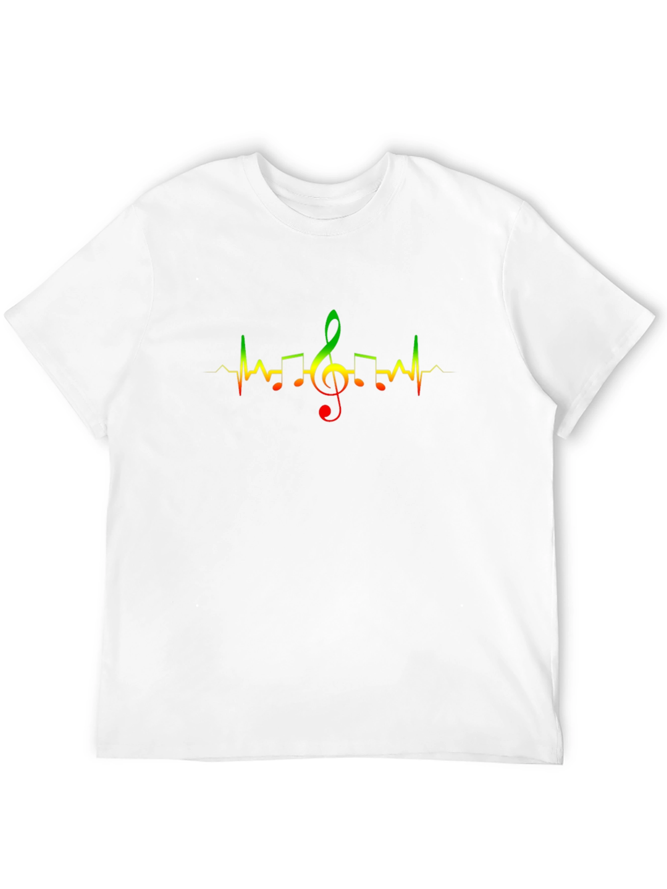 Music Heartbeat Black T-Shirt