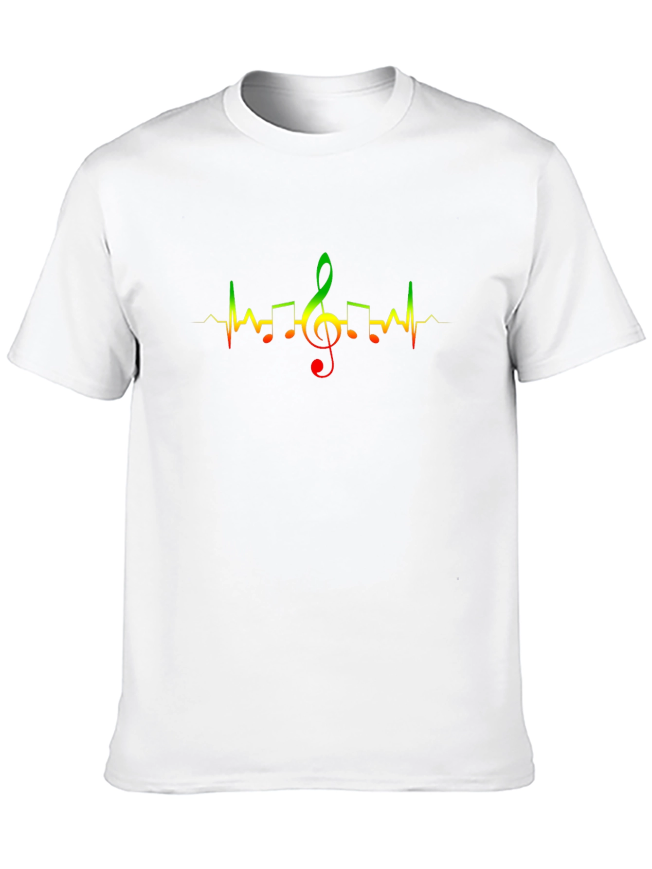 Music Heartbeat Black T-Shirt