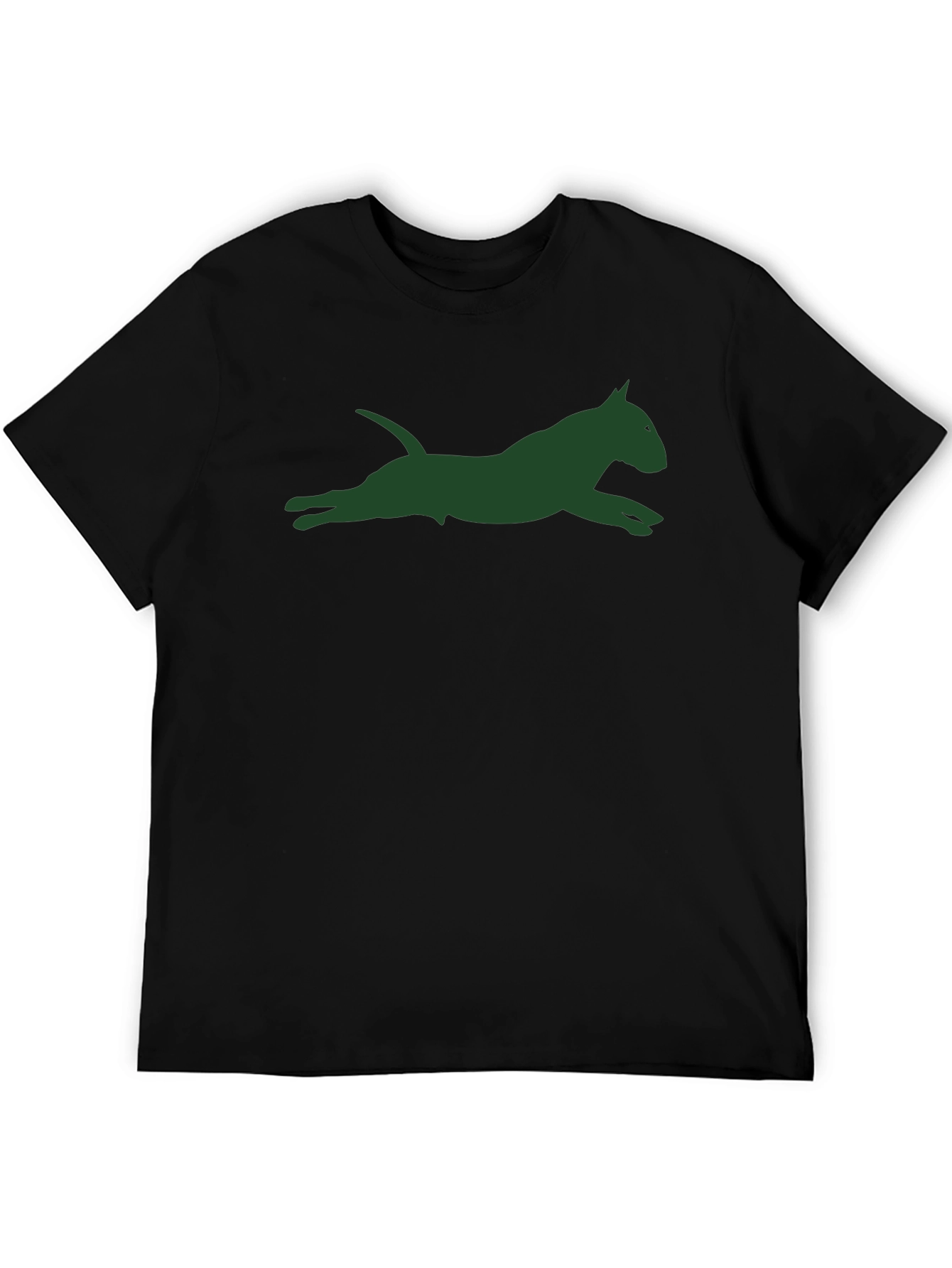Dog Silhouette Graphic Tee - Unisex Black T-Shirt